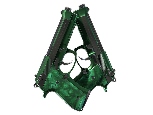Souvenir Dual Berettas | Polished Malachite